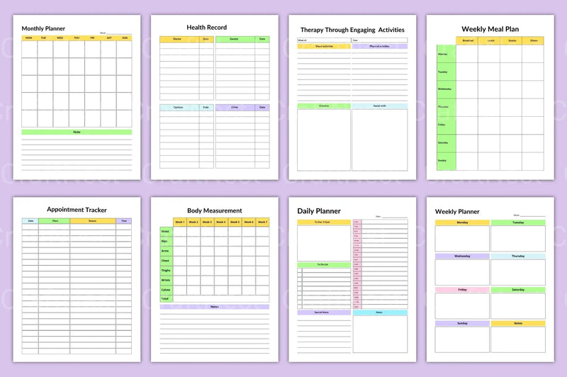 Autistic Planner for Effective Organization - CraftNest - Digital Crafting and Art