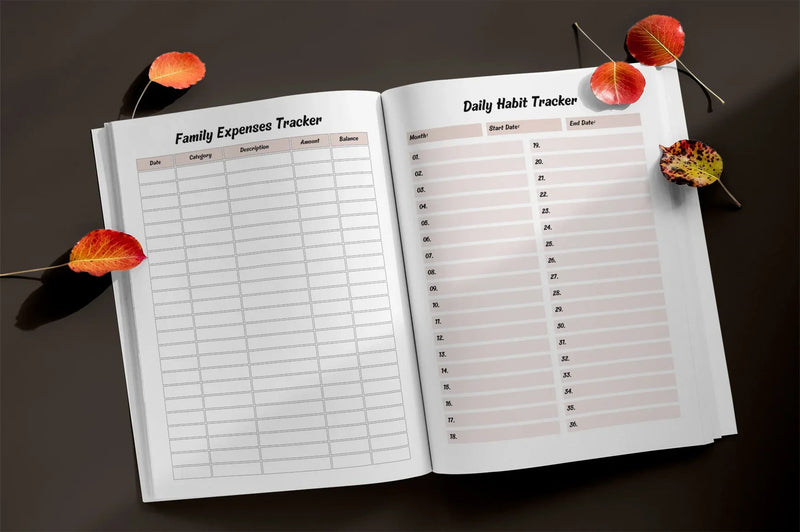 Family Planner KDP Planner - CraftNest - Digital Crafting and Art