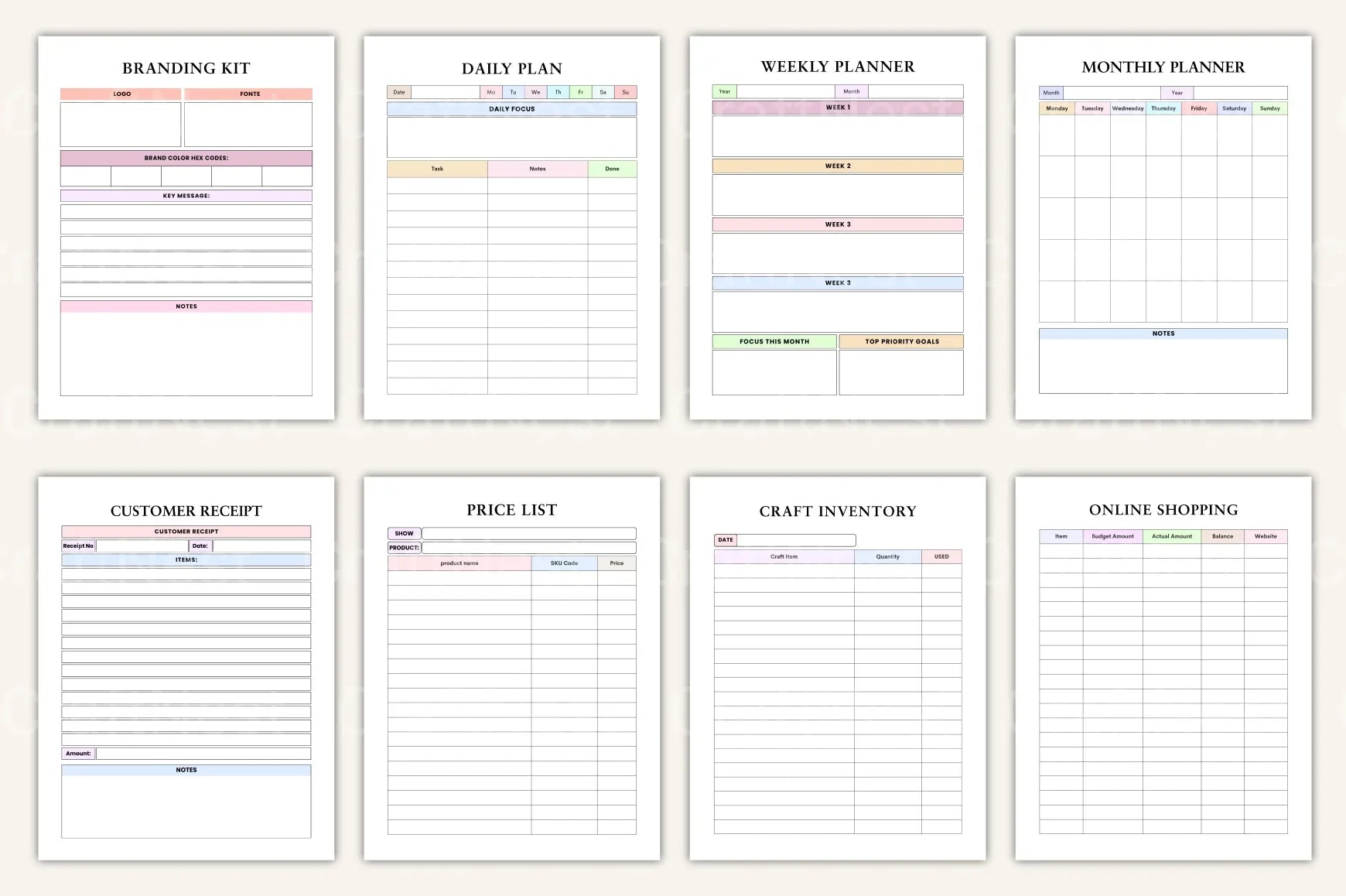 Craft Business Planner Guide - CraftNest - Digital Crafting and Art