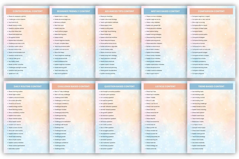 Viral Content Prompt Book for Creative Inspiration - CraftNest - Digital Crafting and Art