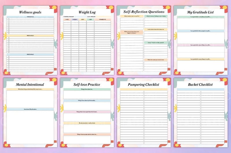 Self Care Planner: Enhance Your Wellbeing - CraftNest - Digital Crafting and Art