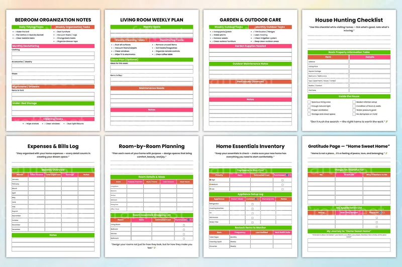 Ultimate Home Management Binder for Organization - CraftNest - Digital Crafting and Art