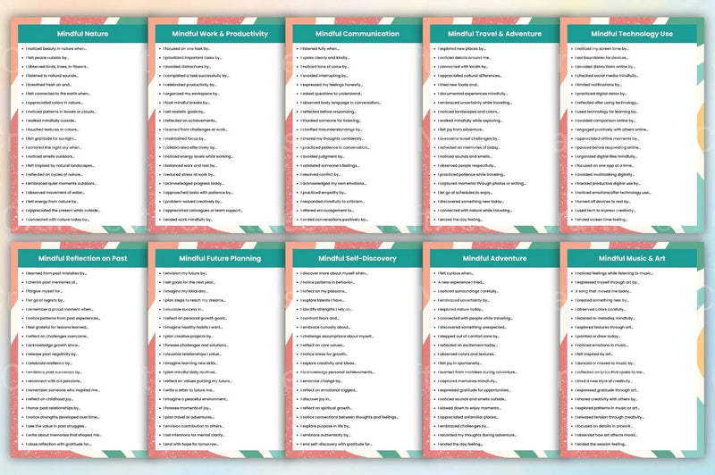 Mindful Prompts for Self Reflection - CraftNest - Digital Crafting and Art