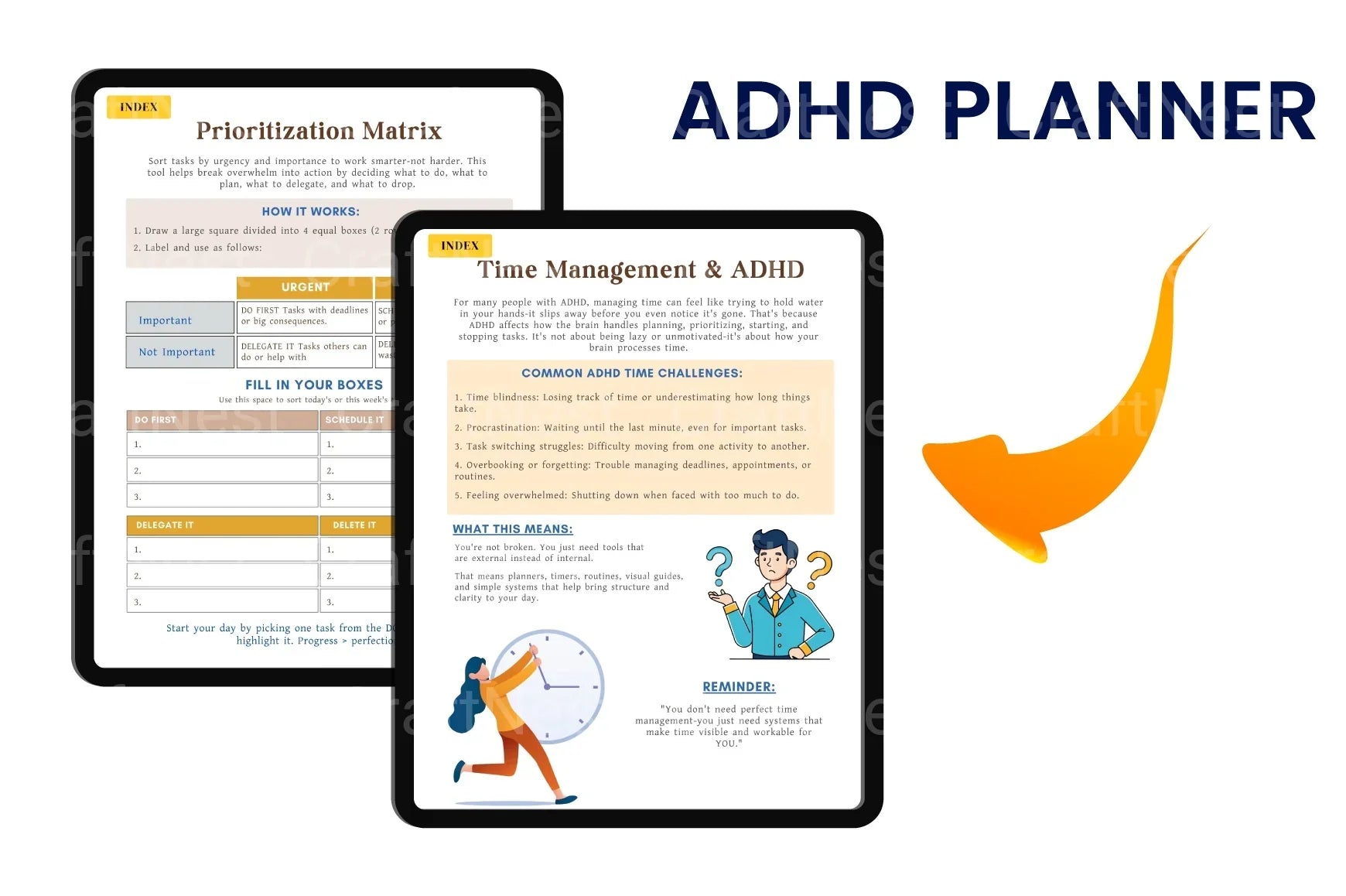 ADHD Time Management Worksheets for Improved Focus - CraftNest - Digital Crafting and Art