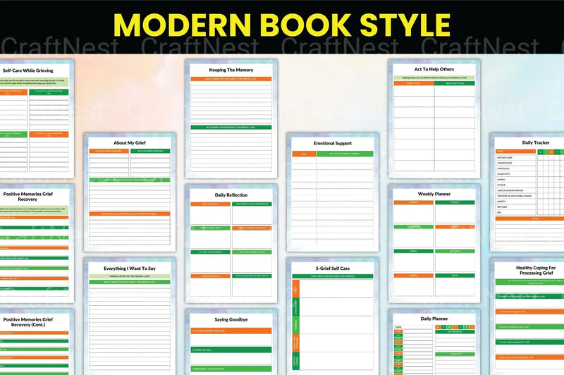 Grieving and Healing Workbook - CraftNest - Digital Crafting and Art