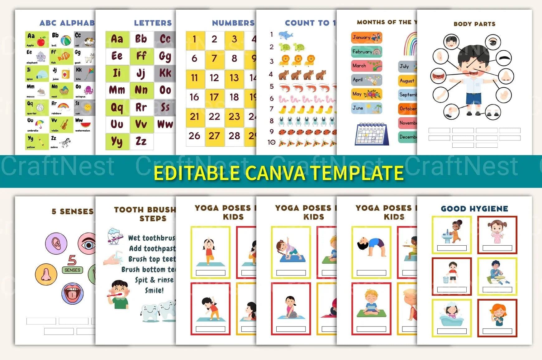 Educational Posters for Kids - CraftNest - Digital Crafting and Art