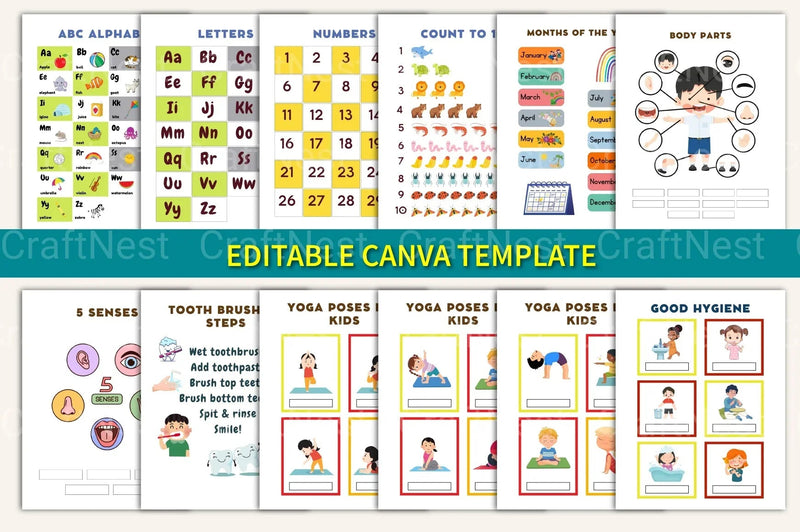 Educational Posters for Kids - CraftNest - Digital Crafting and Art
