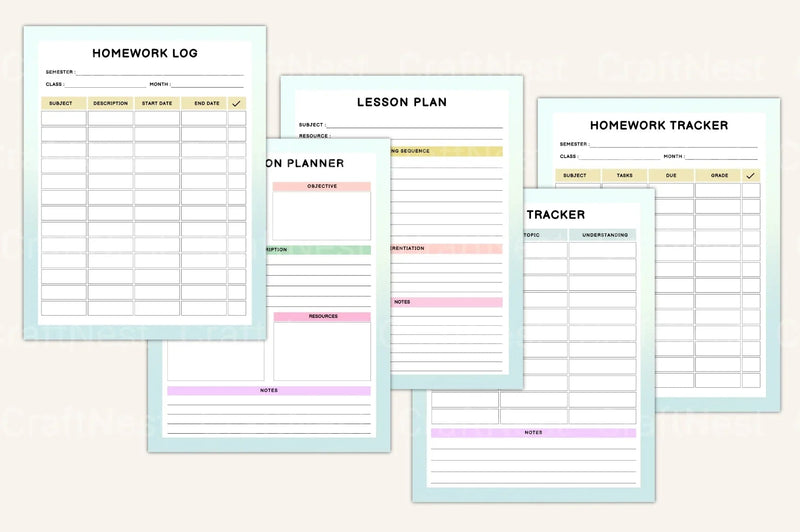 Student Success Planner Organizer - CraftNest - Digital Crafting and Art