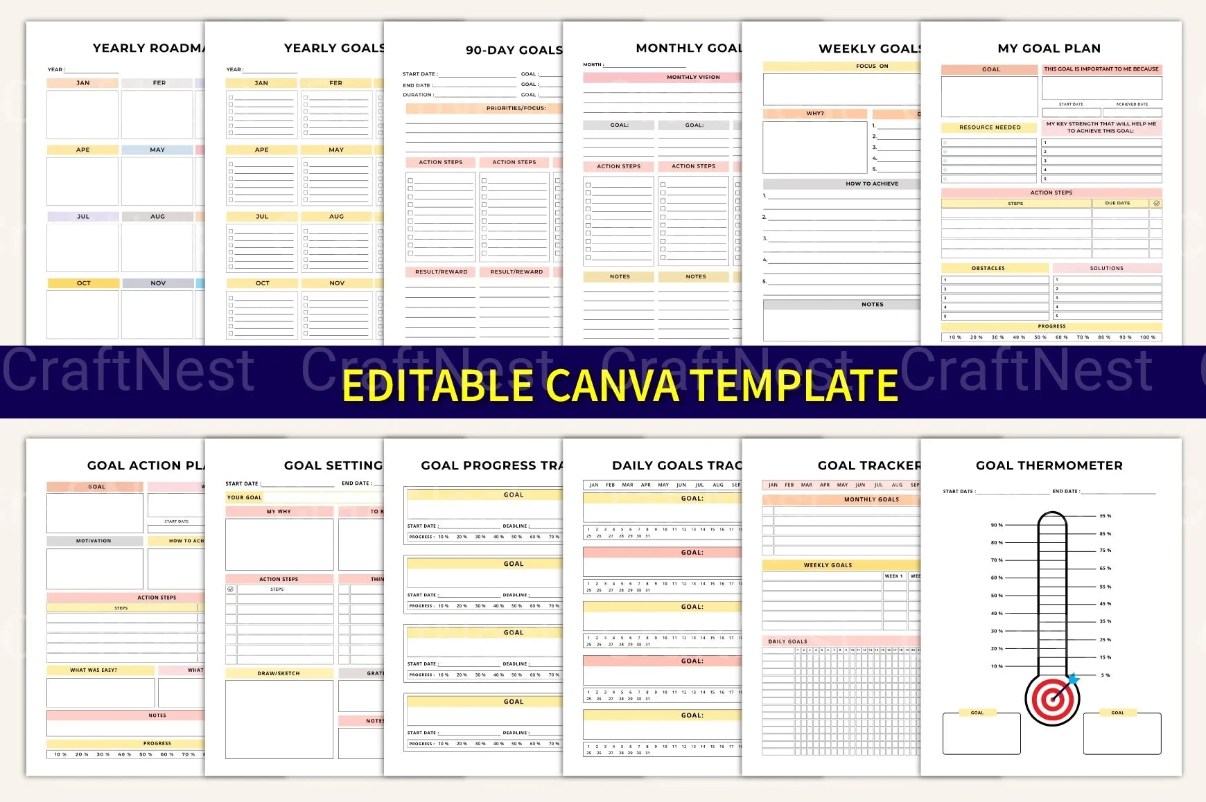 Goal Setting Motivation Guide - CraftNest - Digital Crafting and Art