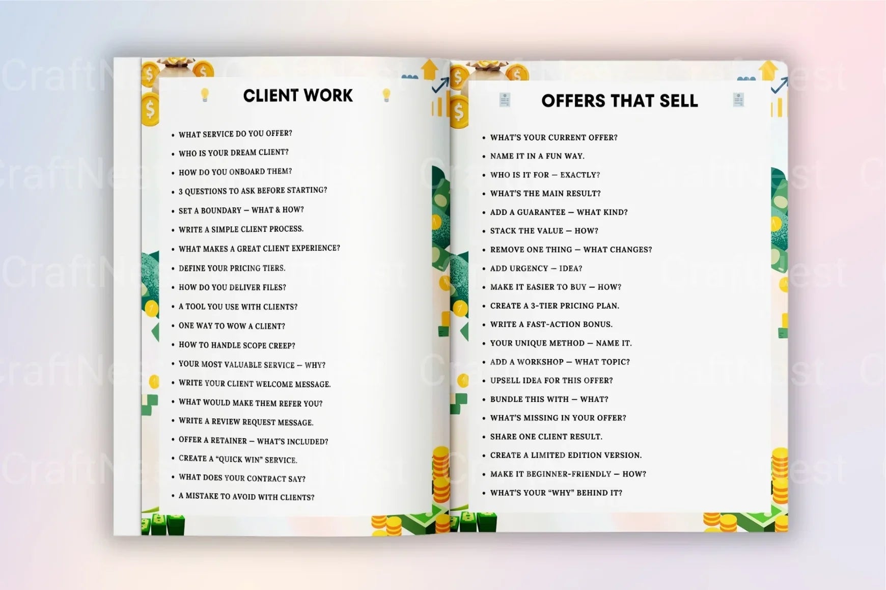 Profit Prompts Planner for Success - CraftNest - Digital Crafting and Art