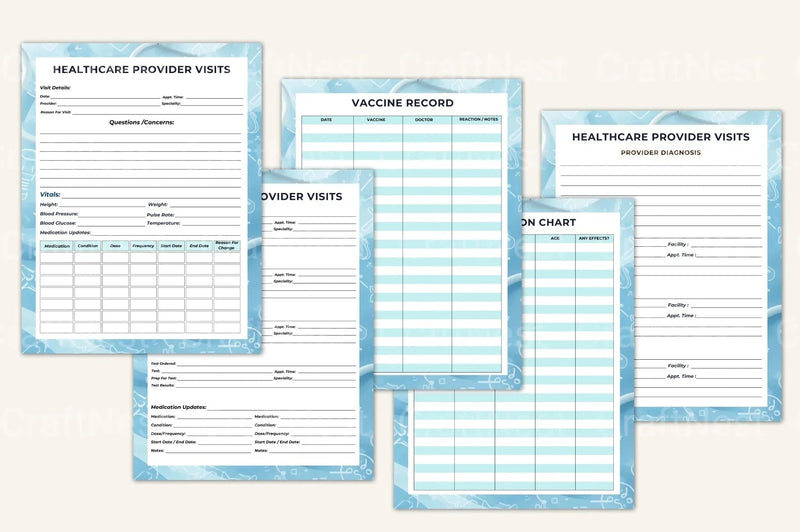 Medical Tracker Mega Tool - CraftNest - Digital Crafting and Art