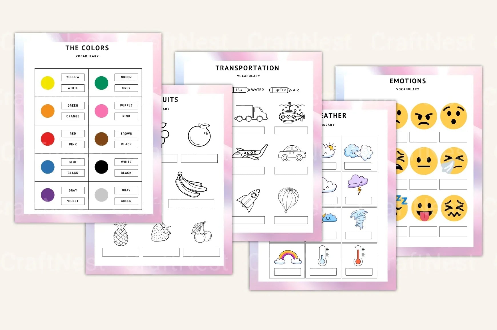 Language Practice Progress Tracker - CraftNest - Digital Crafting and Art