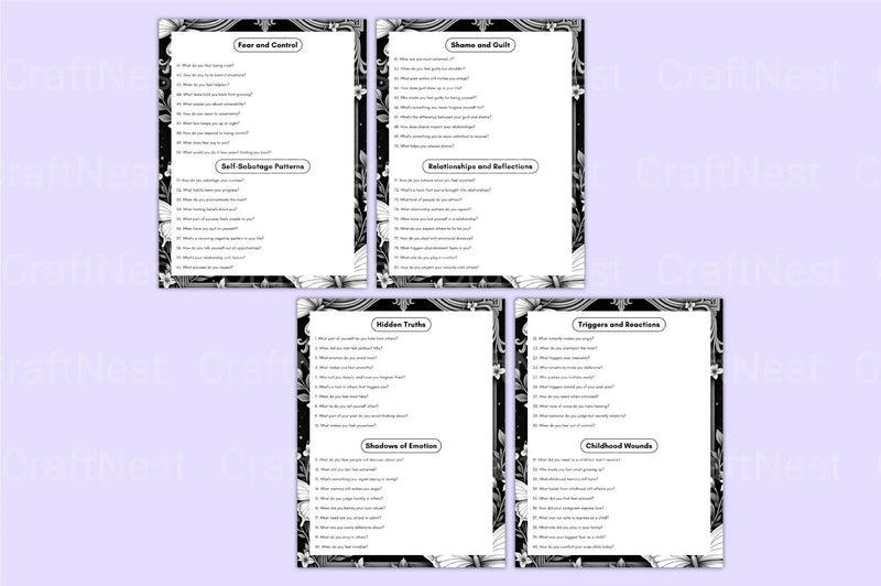 Shadow Work Prompts for Personal Growth - CraftNest - Digital Crafting and Art