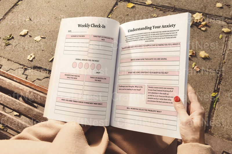 Anxiety and Depression Workbook - CraftNest - Digital Crafting and Art