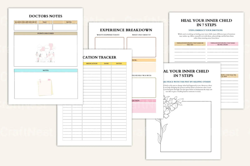 Therapy Worksheet Mega Pack - CraftNest - Digital Crafting and Art