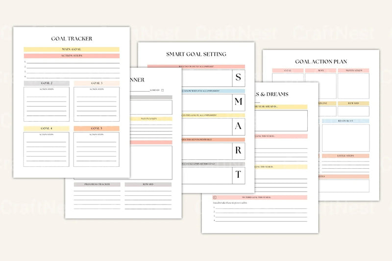 Life Goals Vision Board Workbook - CraftNest - Digital Crafting and Art