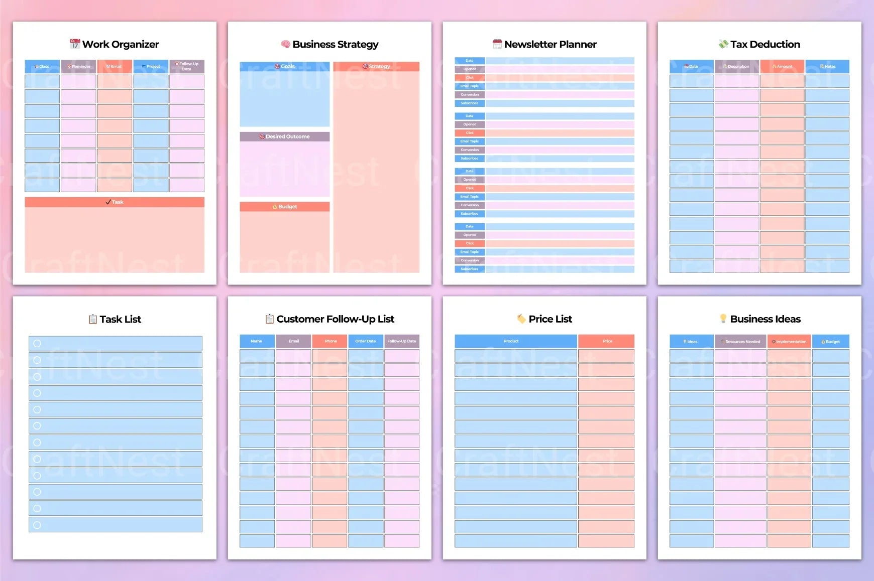 Girl Boss Planner: Empower Your Success - CraftNest - Digital Crafting and Art