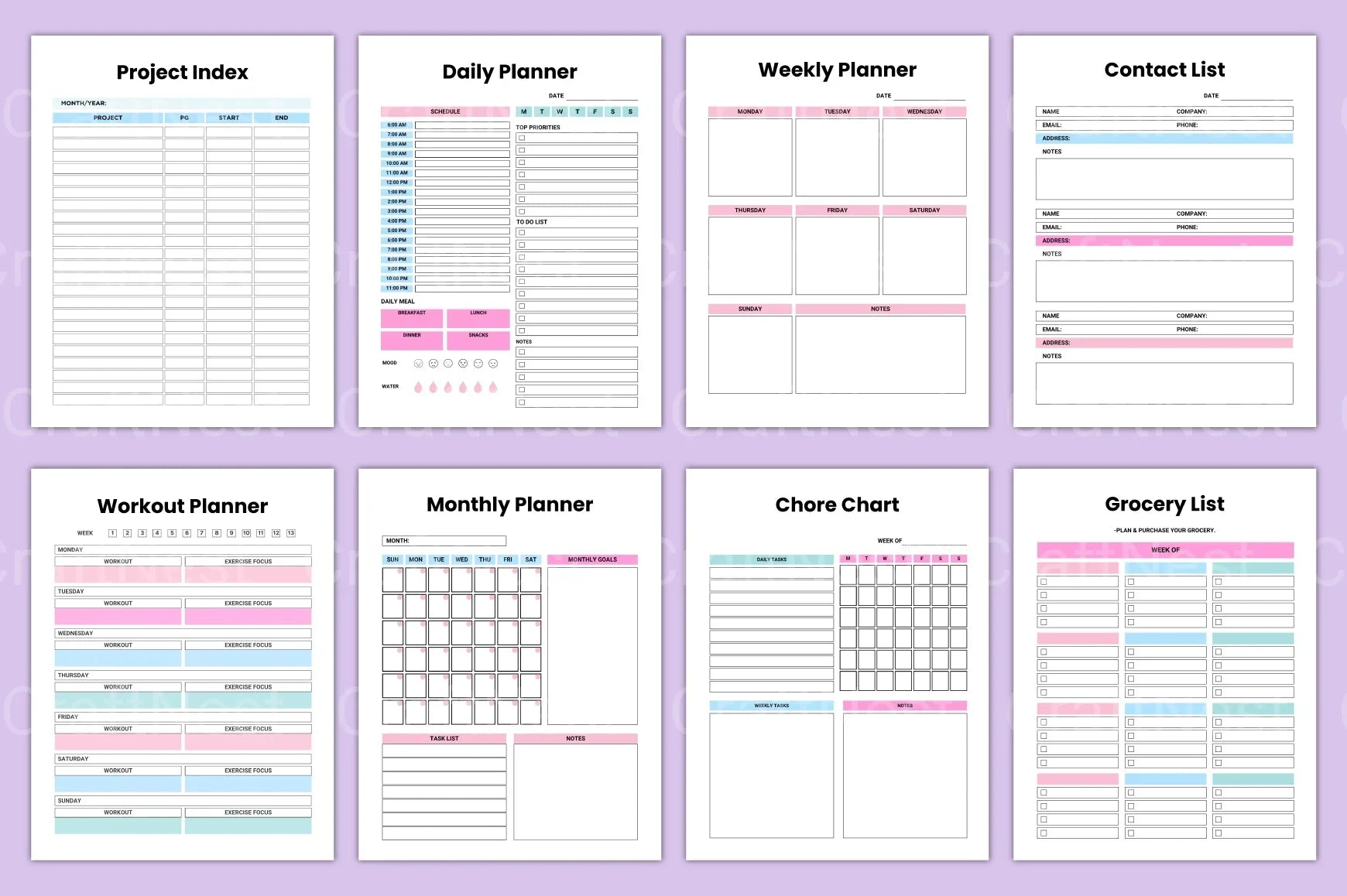 Happy Life Planner for Daily Inspiration - CraftNest - Digital Crafting and Art