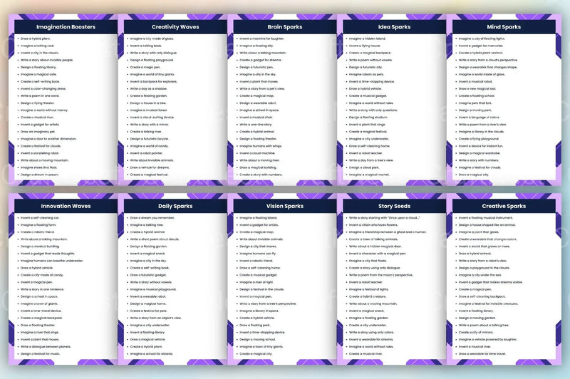 Idea Fountain Prompts for Creative Inspiration - CraftNest - Digital Crafting and Art