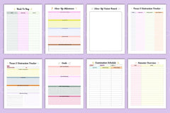 Study Glow Up Planner for Academic Success - CraftNest - Digital Crafting and Art