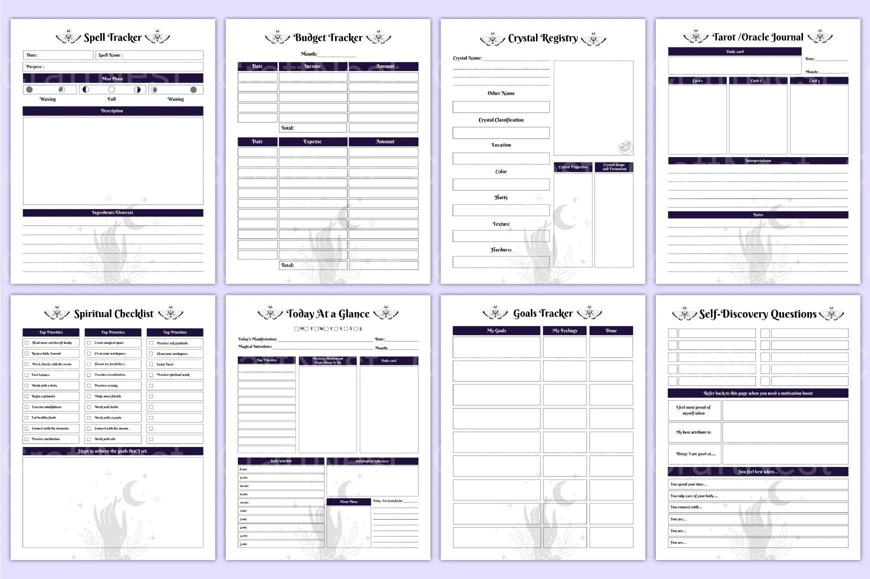 Witchy Planner: Enchant Your Organization - CraftNest - Digital Crafting and Art