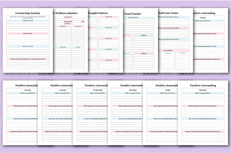 CBT Anxiety Workbook for Effective Stress Management - CraftNest - Digital Crafting and Art