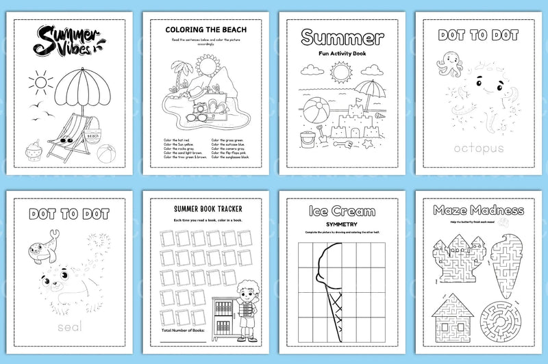 Summer Planner for Kids - CraftNest - Digital Crafting and Art