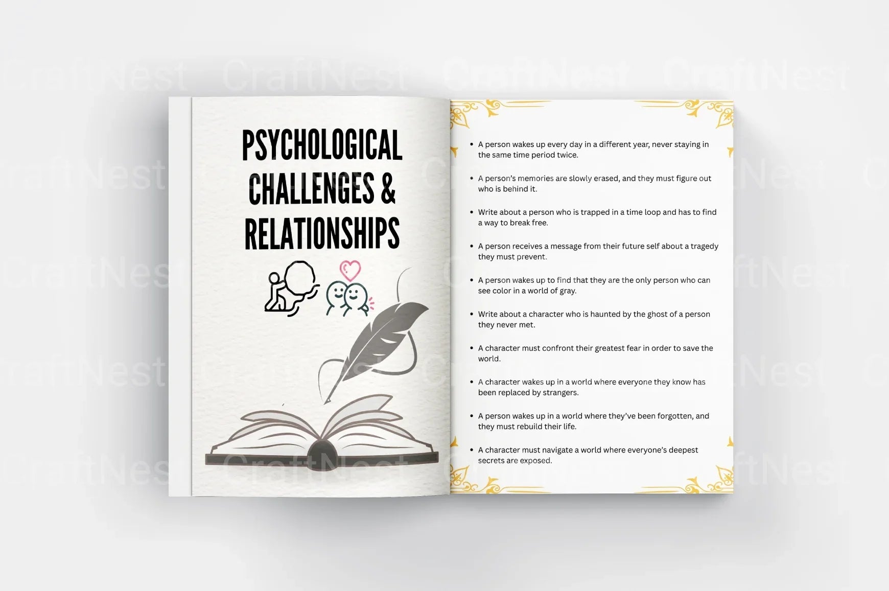 Creative Writing Prompts for Authors - CraftNest - Digital Crafting and Art