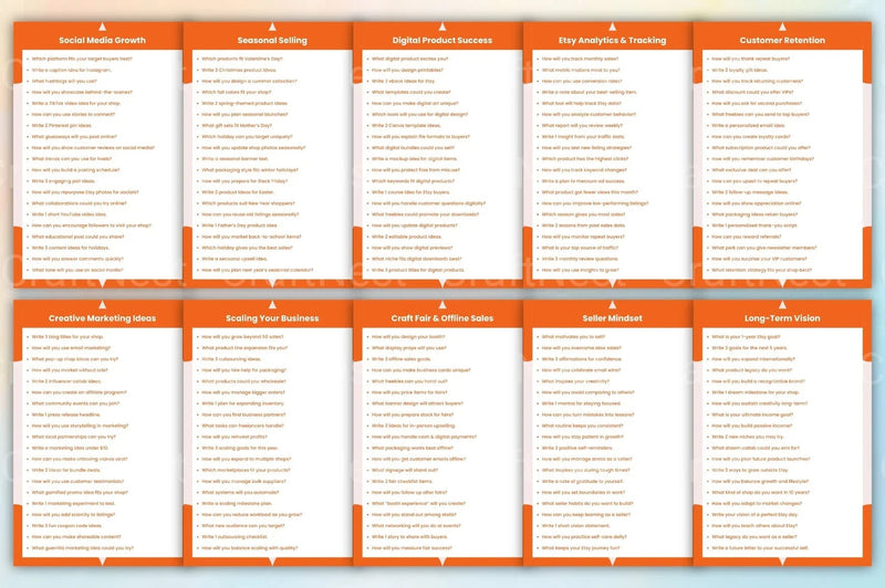 Etsy Seller Starter Prompts Book - CraftNest - Digital Crafting and Art