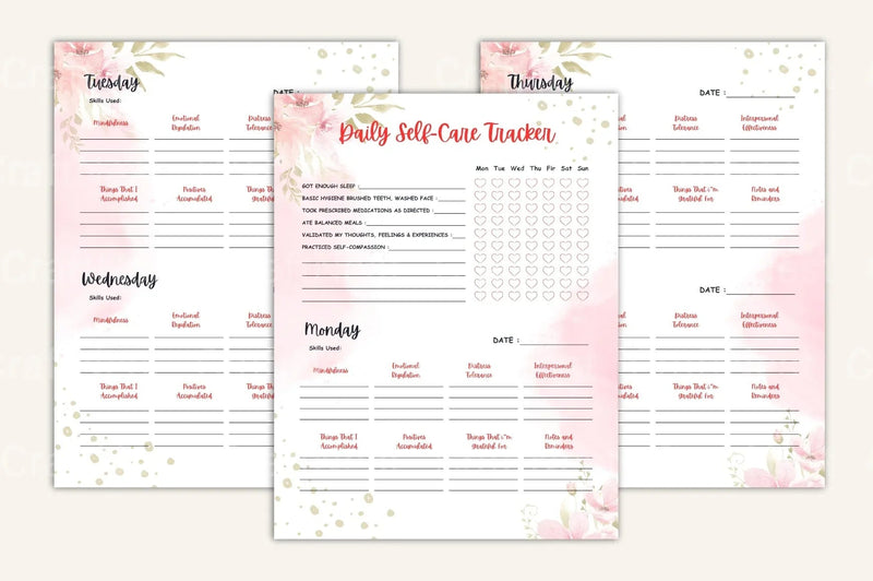 DBT Planner for Effective Therapy Planning - CraftNest - Digital Crafting and Art