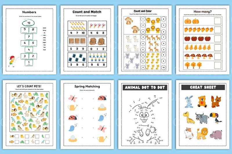 Count and Color Activity for Kids - CraftNest - Digital Crafting and Art