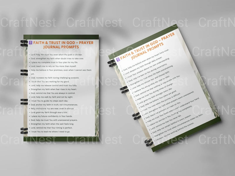 Prayer Prompts for Spiritual Growth - CraftNest - Digital Crafting and Art