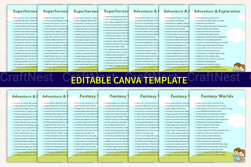 Kids Story Writing Prompts for Creative Inspiration - CraftNest - Digital Crafting and Art