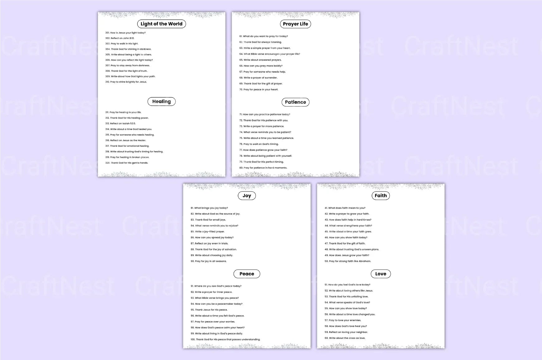 Bible Prompts for Inspiration - CraftNest - Digital Crafting and Art