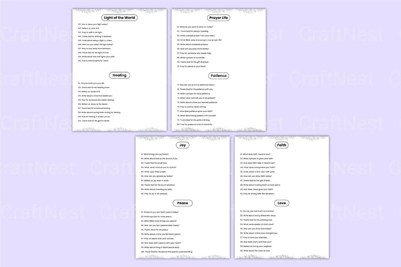 Bible Prompts for Inspiration - CraftNest - Digital Crafting and Art