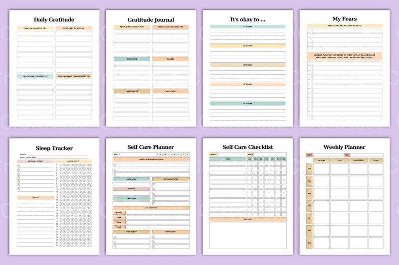 Self Care Planner Guide - CraftNest - Digital Crafting and Art