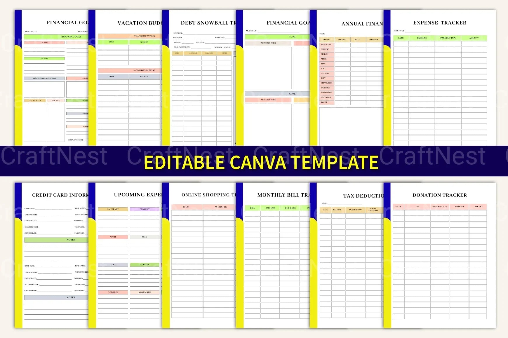 Budget Organizer Book for Effective Financial Planning - CraftNest - Digital Crafting and Art