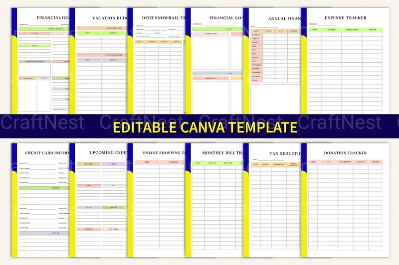 Budget Organizer Book for Effective Financial Planning - CraftNest - Digital Crafting and Art