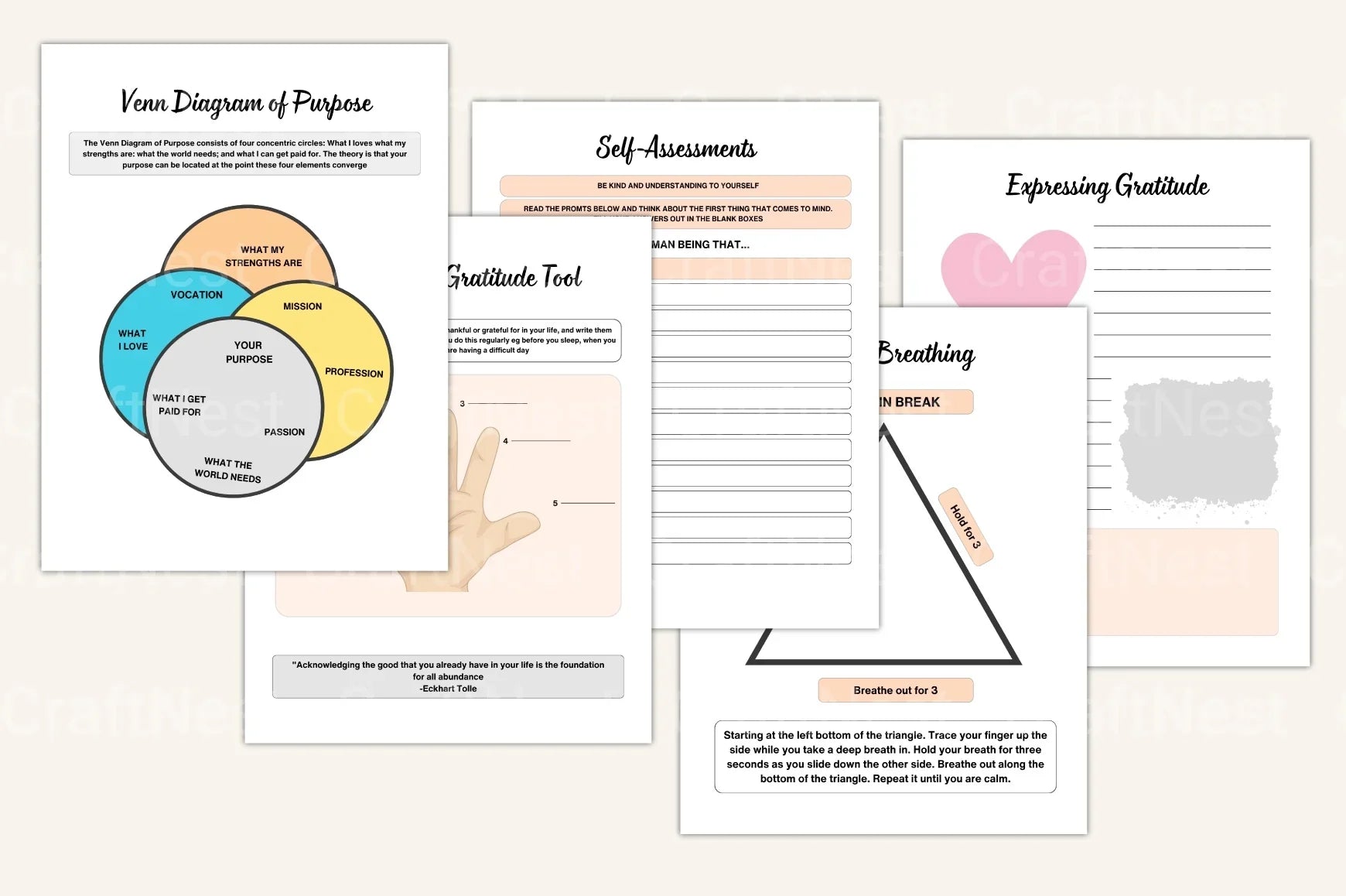 Burnout Recovery Workbook for Stress Relief - CraftNest - Digital Crafting and Art