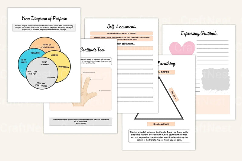 Burnout Recovery Workbook for Stress Relief - CraftNest - Digital Crafting and Art