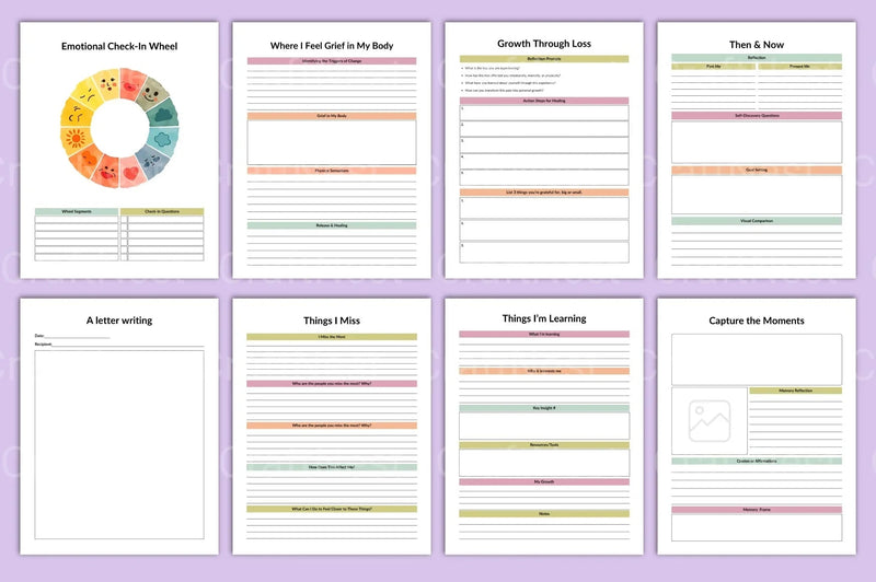 Healing Journey Workbook: A Guide to Personal Growth - CraftNest - Digital Crafting and Art