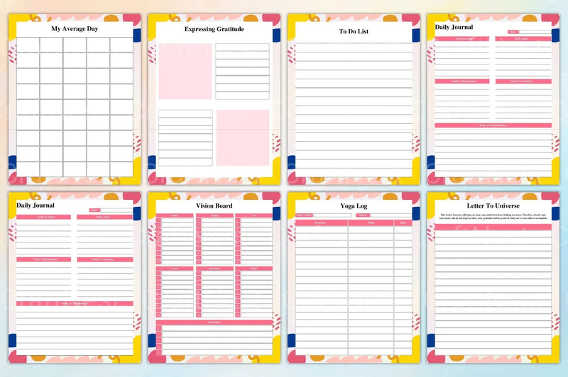 Vision Board Planner: Achieve Your Goals - CraftNest - Digital Crafting and Art