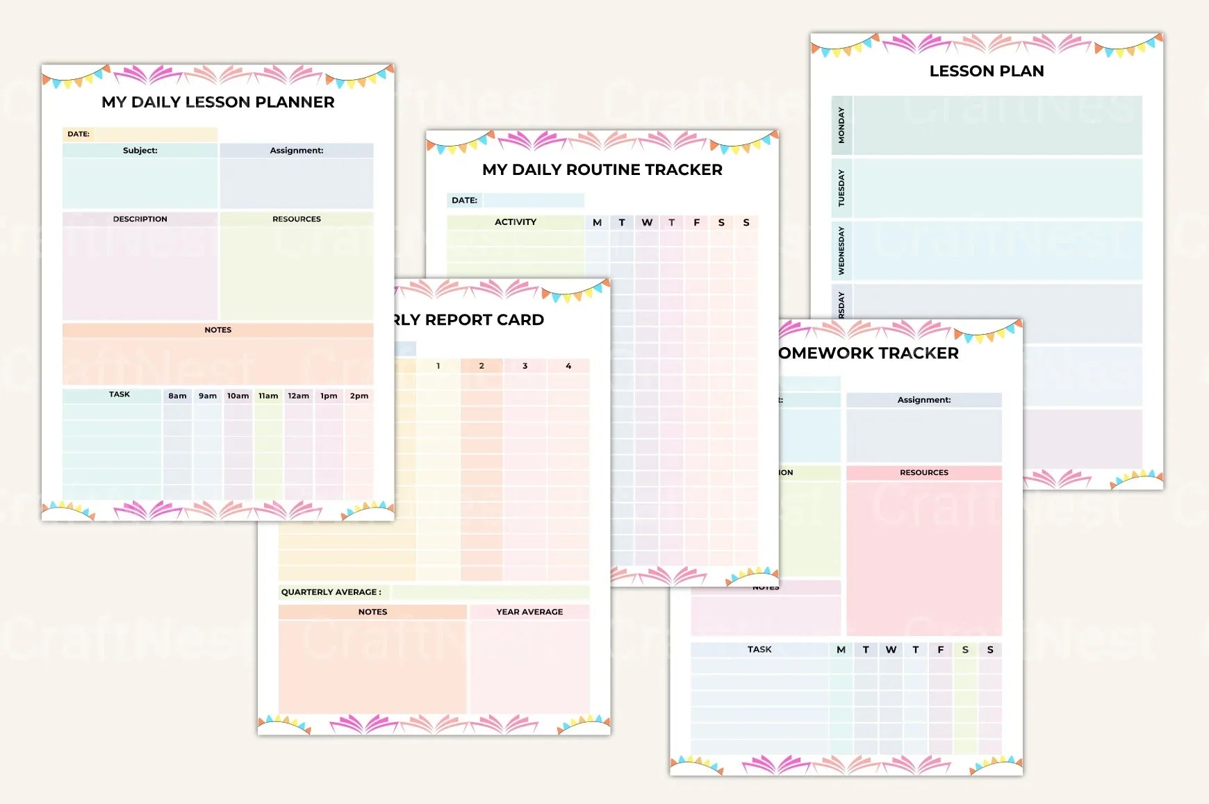 Educator Planner for Effective Teaching - CraftNest - Digital Crafting and Art