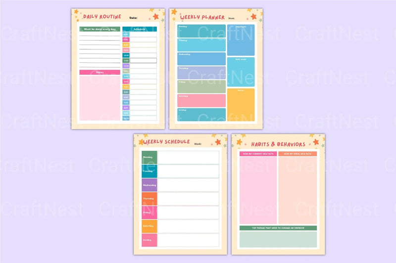 Chore Chart for Kids: Fun and Effective Organization Tool - CraftNest - Digital Crafting and Art
