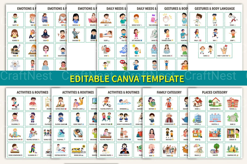 Non-Verbal Communication Visual Cards - CraftNest - Digital Crafting and Art