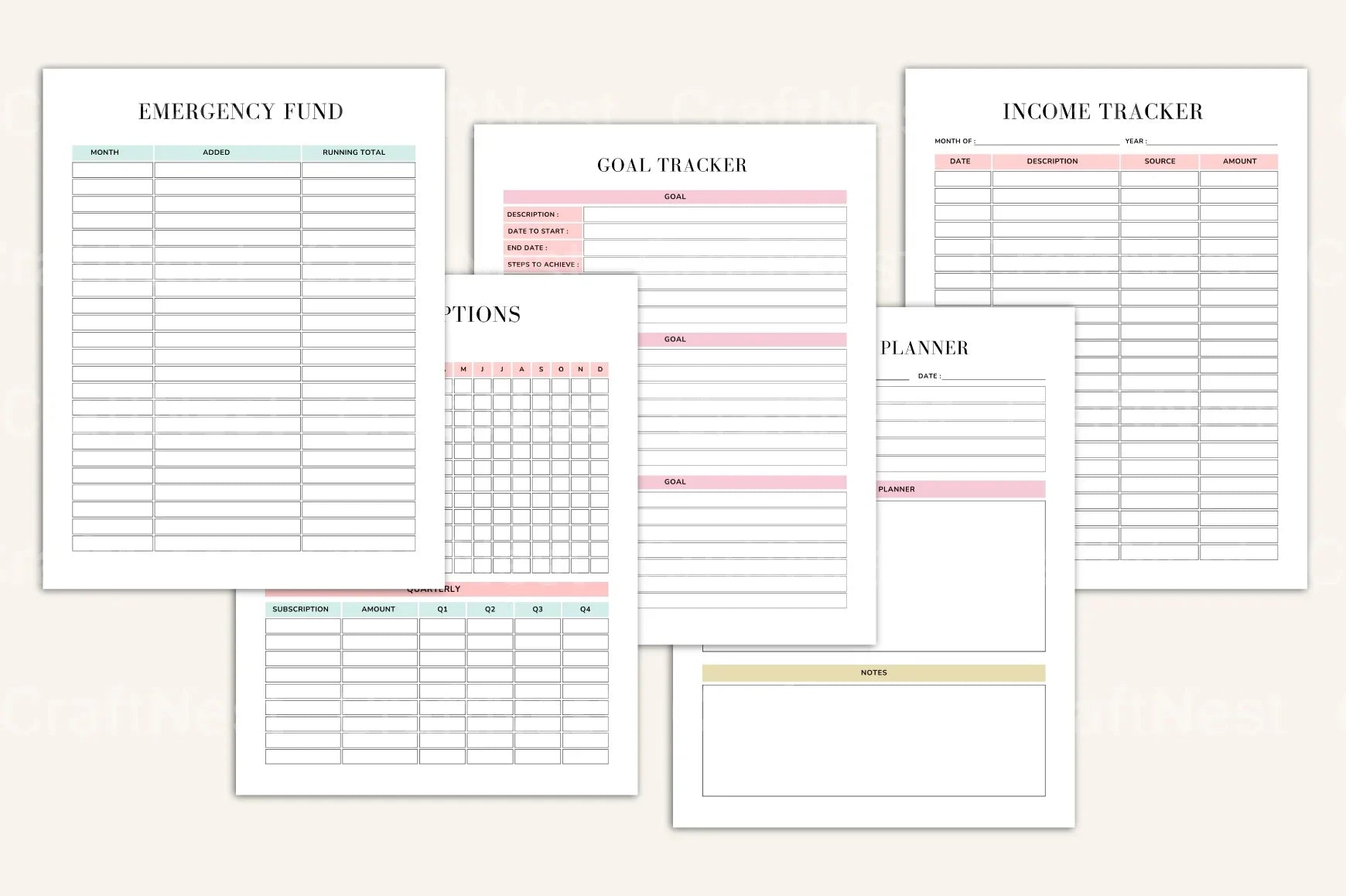 Complete House Management Binder for Efficient Home Organization - CraftNest - Digital Crafting and Art
