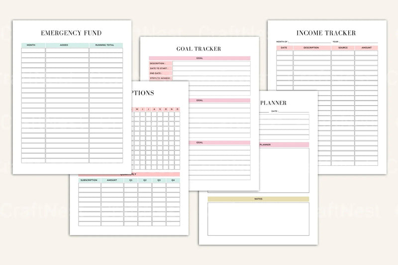Complete House Management Binder for Efficient Home Organization - CraftNest - Digital Crafting and Art