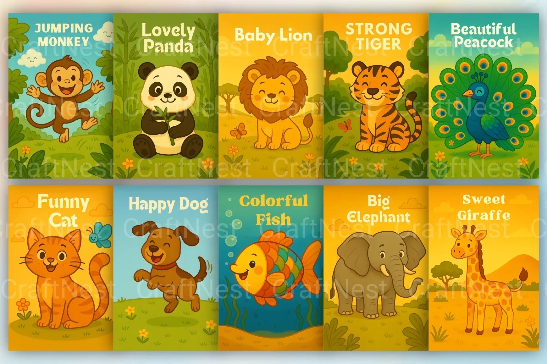 Colorful Fun Image for Little Kids - CraftNest - Digital Crafting and Art