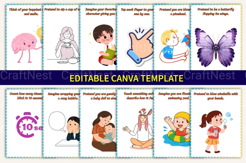 Calming Strategy Cards for Kids - CraftNest - Digital Crafting and Art