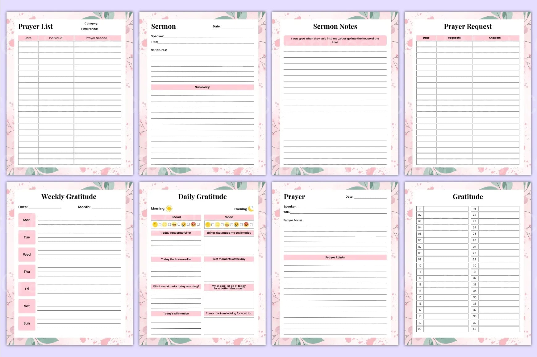 Bible Prayer Guide - CraftNest - Digital Crafting and Art